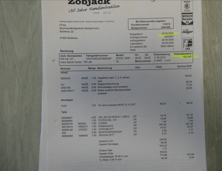 Opel Astra Kombi 1,4 l 88 kw