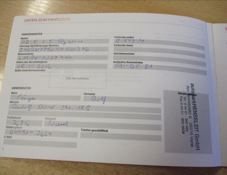 Honda HR-V SUV 1,5 l 96 kw