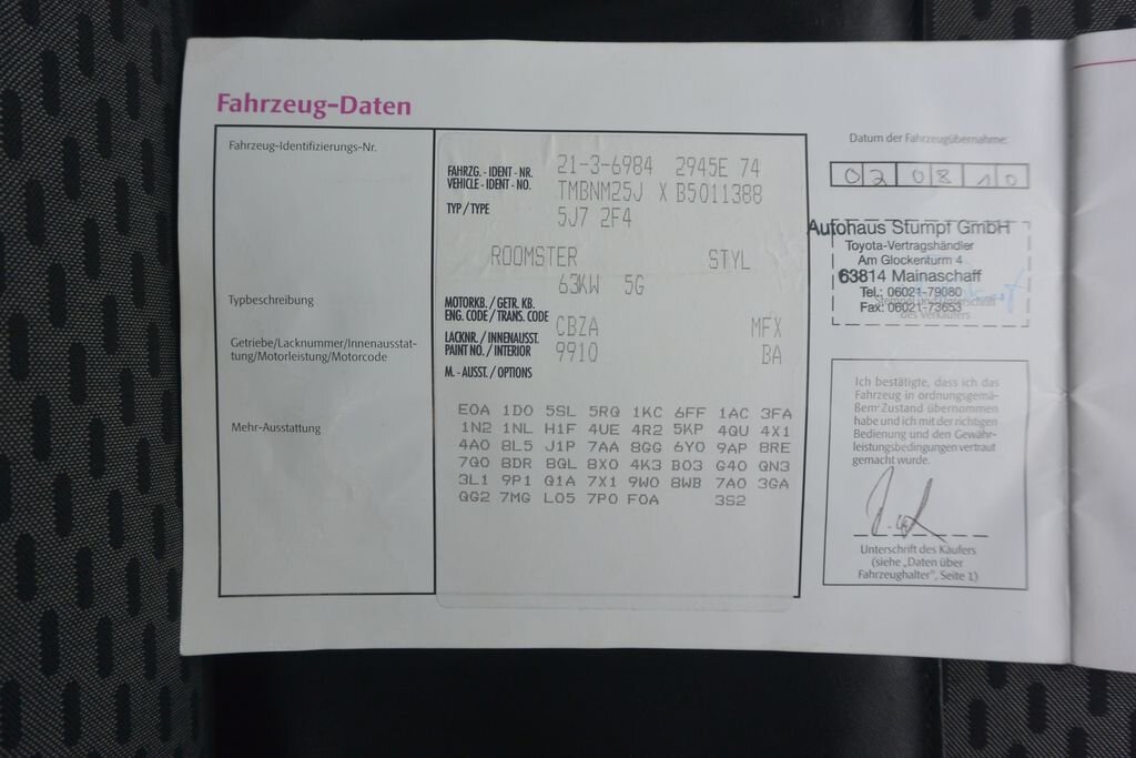 Škoda Roomster Kombi 1,2 l 63 kw