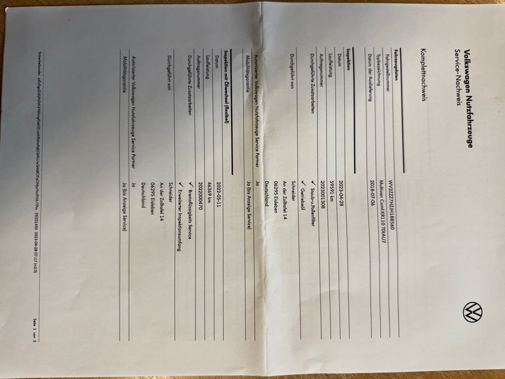 Volkswagen Multivan VAN-Minibus 2,0 l 110 kw