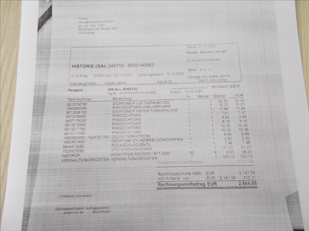 Peugeot 308 Hatchback 1,5 l 96 kw