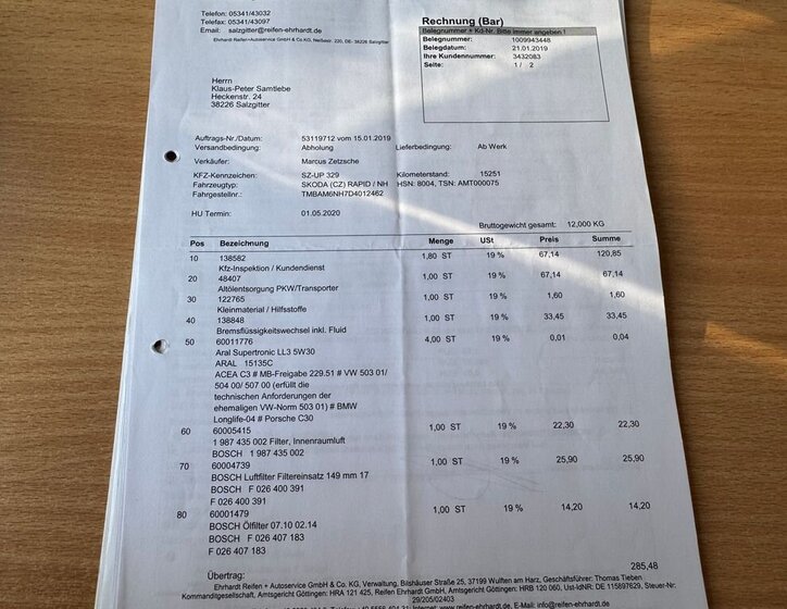 Škoda Rapid Sedan 1,2 l 63 kw