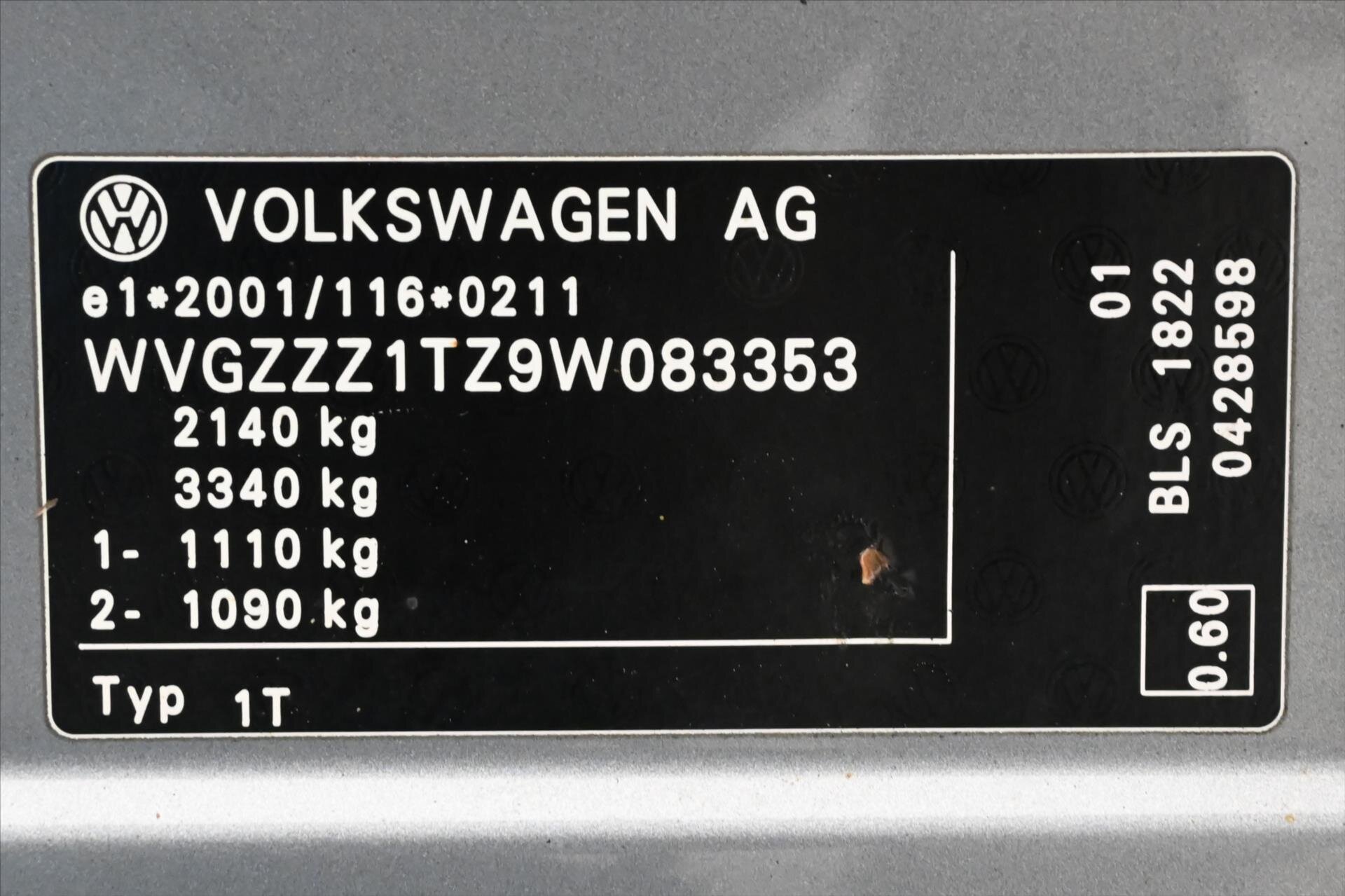 Volkswagen Touran MPV 1,9 l 77 kw