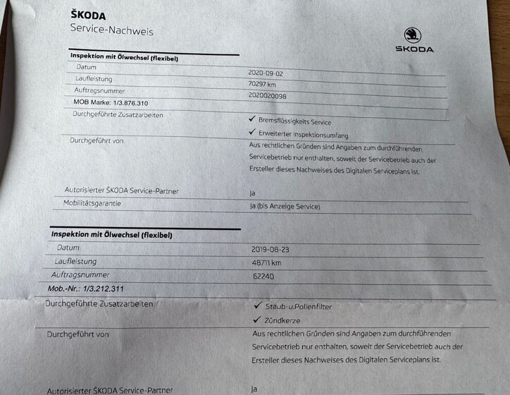 Škoda Octavia Kombi 1,4 l 110 kw