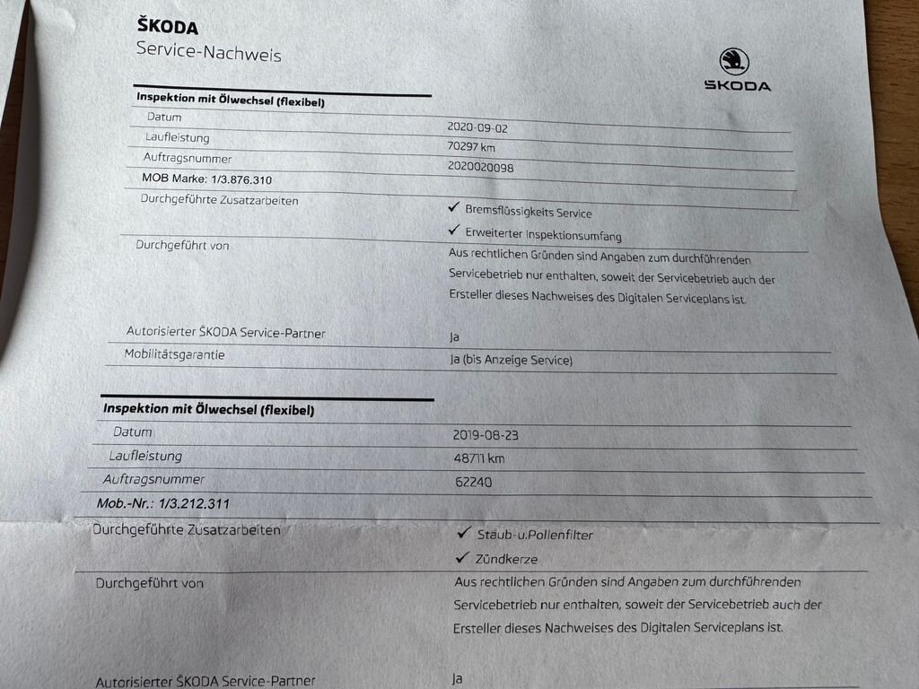 Škoda Octavia Kombi 1,4 l 110 kw