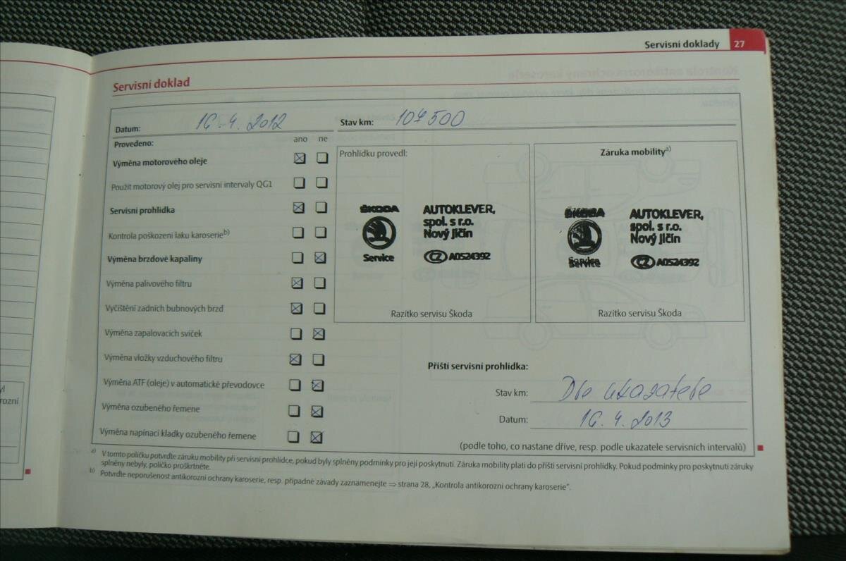 Škoda Fabia Kombi 1,6 l 55 kw