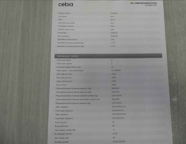 Hyundai Kona SUV / Terénní 998,0 88 kw