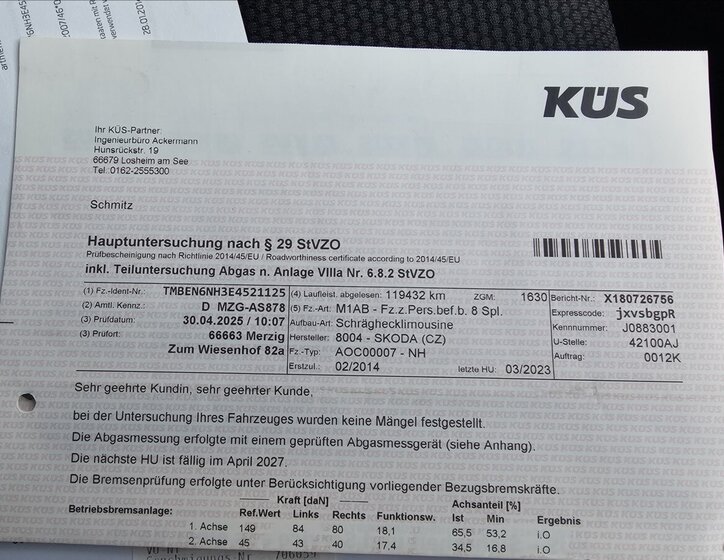 Škoda Rapid Hatchback 1,2 l 77 kw