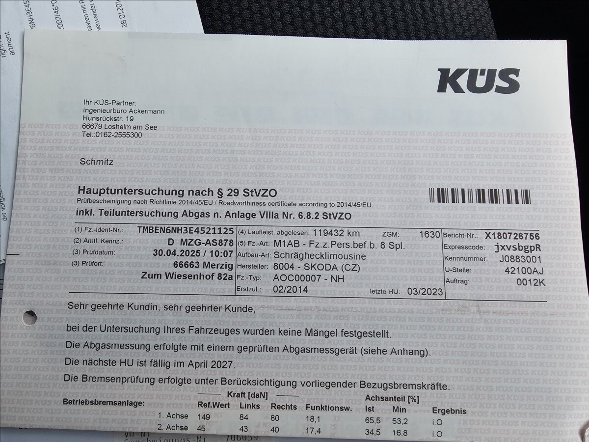 Škoda Rapid Hatchback 1,2 l 77 kw