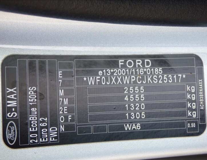 Ford S-MAX MPV 2,0 l 110 kw