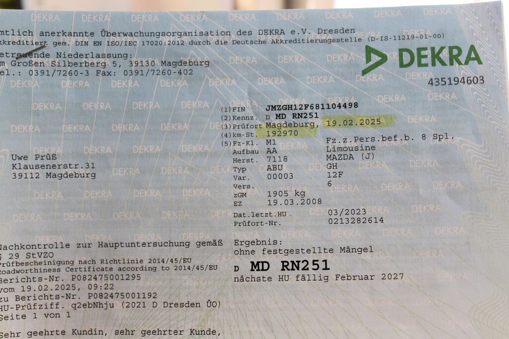 Mazda 6 Sedan 2,0 l 108 kw