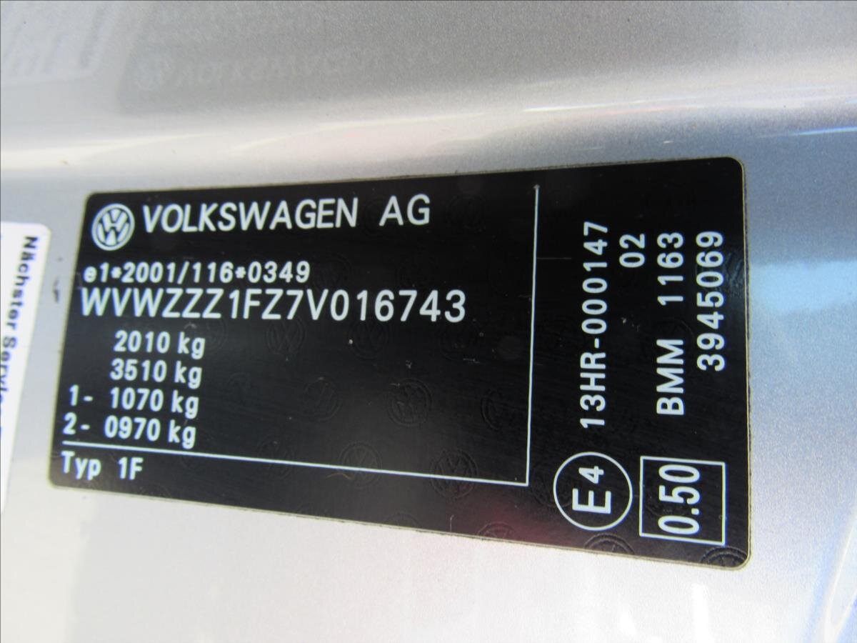 Volkswagen EOS Kabriolet 2,0 l 103 kw