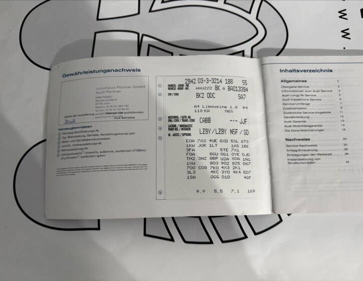 Audi A4 Sedan 1,8 l 118 kw