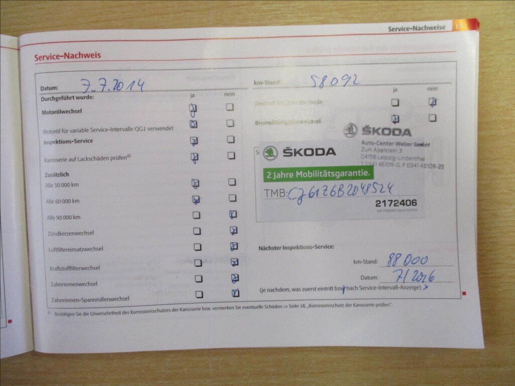 Škoda Octavia Sedan 1,4 l 90 kw