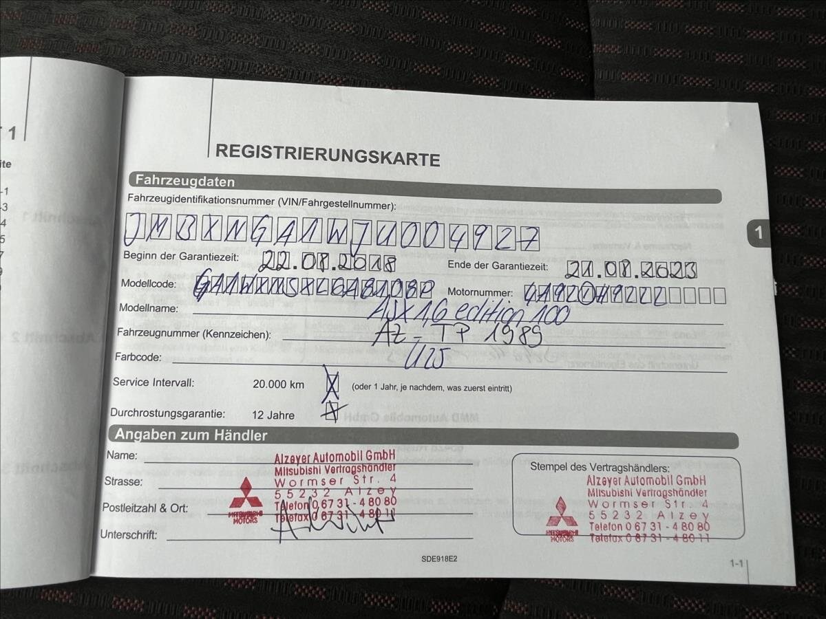 Mitsubishi ASX SUV 1,6 l 86 kw