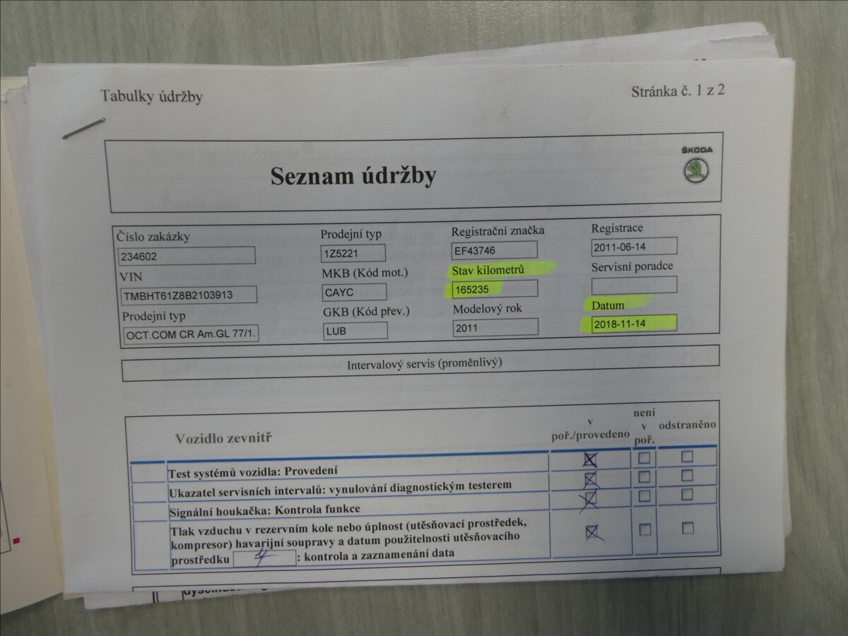 Škoda Octavia Kombi 1,6 l 77 kw