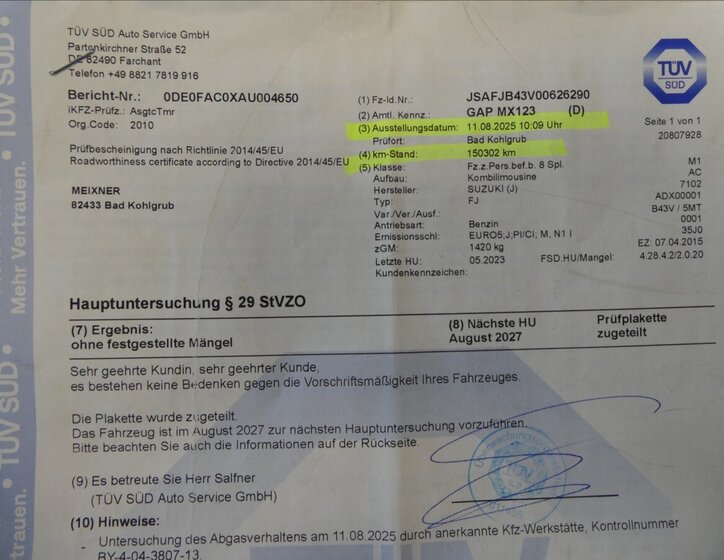 Suzuki Jimny SUV / Terénní 1,3 l 62 kw