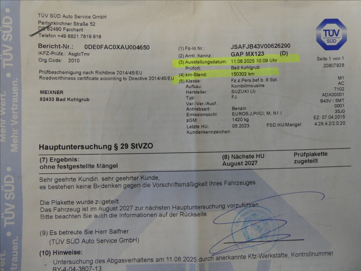 Suzuki Jimny SUV / Terénní 1,3 l 62 kw