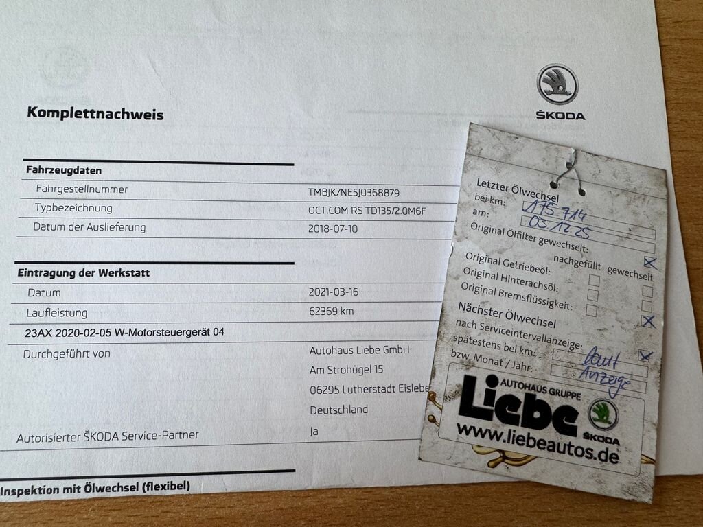 Škoda Octavia Kombi 2,0 l 135 kw