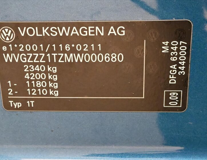 Volkswagen Touran MPV 2,0 l 110 kw