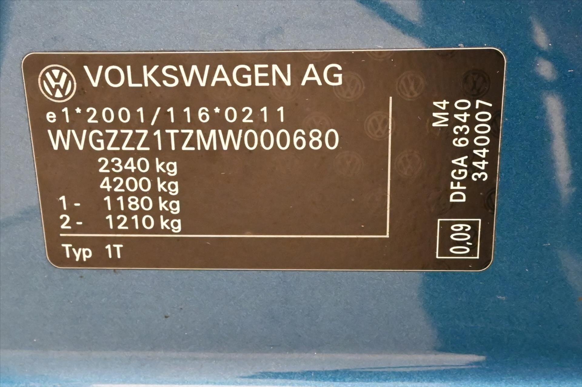 Volkswagen Touran MPV 2,0 l 110 kw