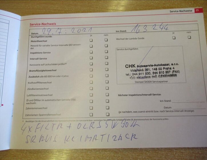 Škoda Superb Kombi 1,6 l 77 kw