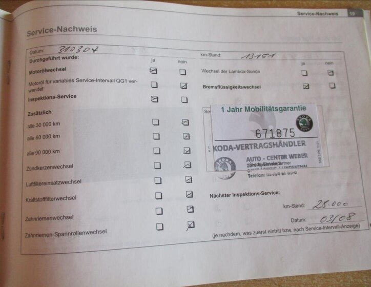 Škoda Fabia Hatchback 1,4 l 55 kw