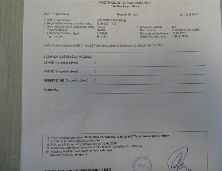 Dacia Logan Kombi 999,0 54 kw