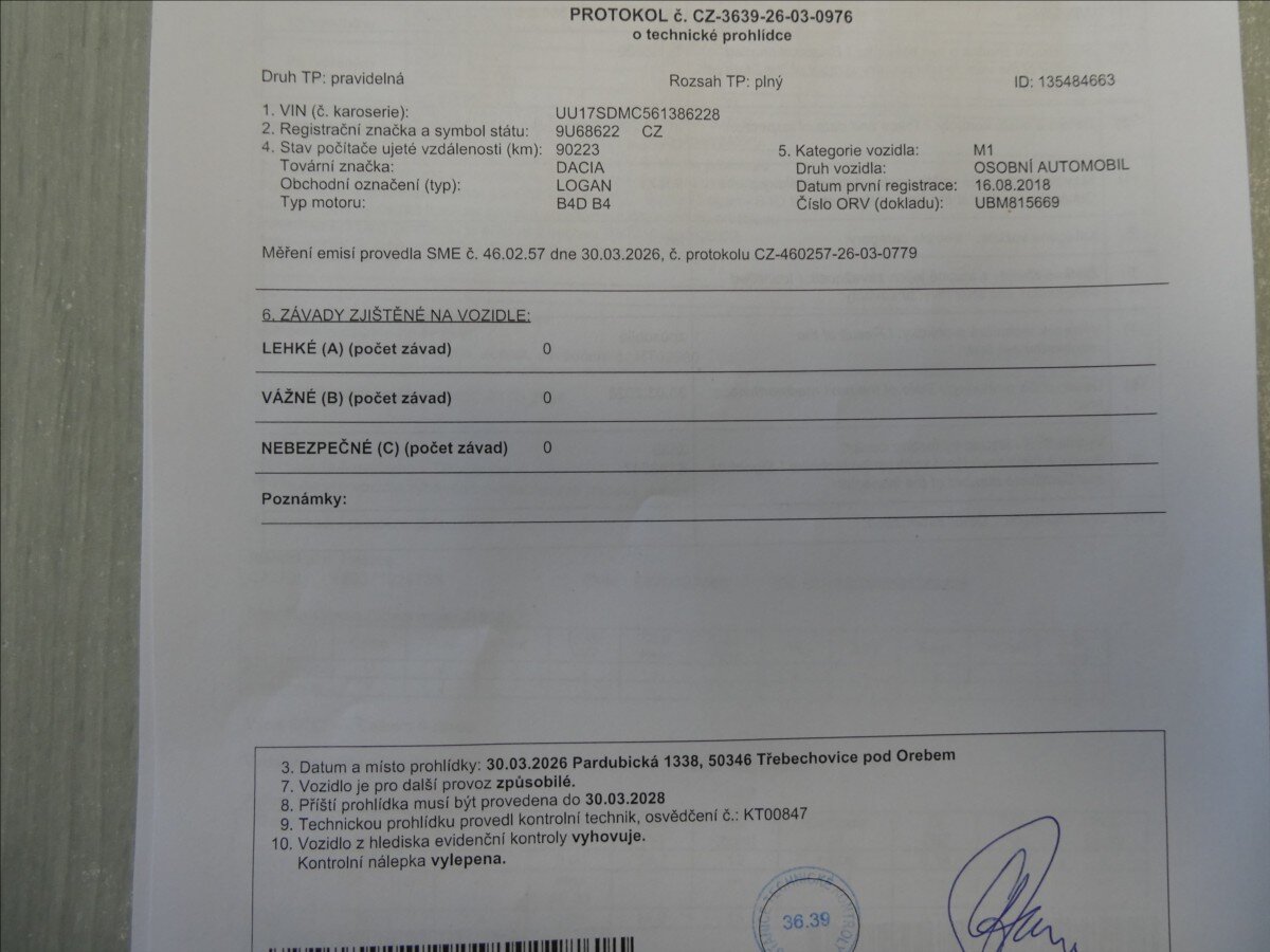 Dacia Logan Kombi 999,0 54 kw