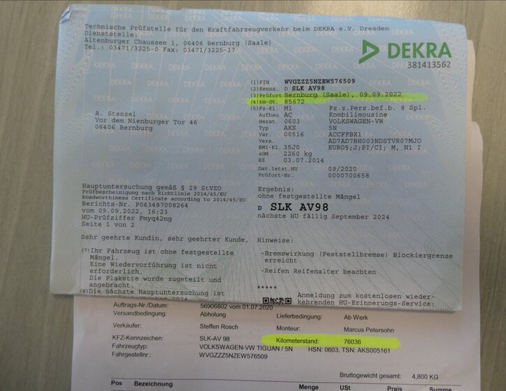 Volkswagen Tiguan SUV 2,0 l 103 kw