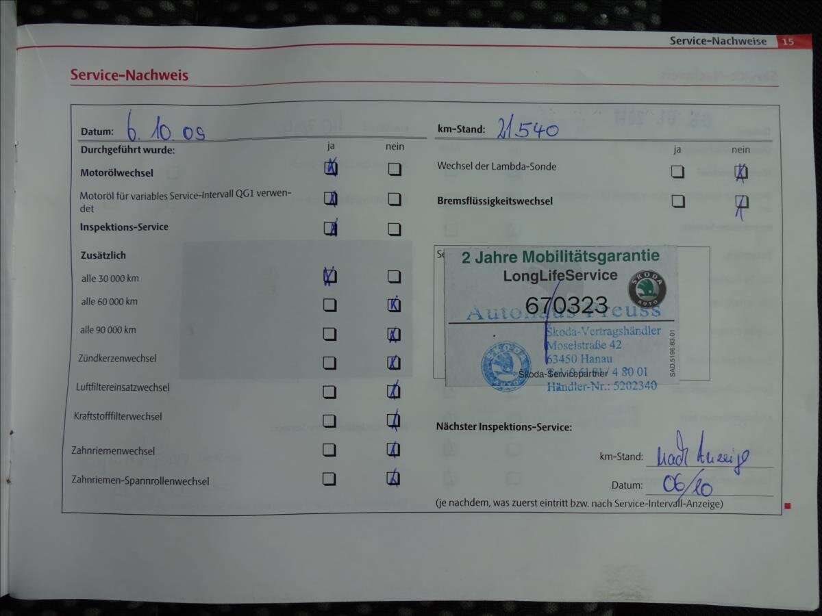 Škoda Octavia Kombi 1,8 l 118 kw