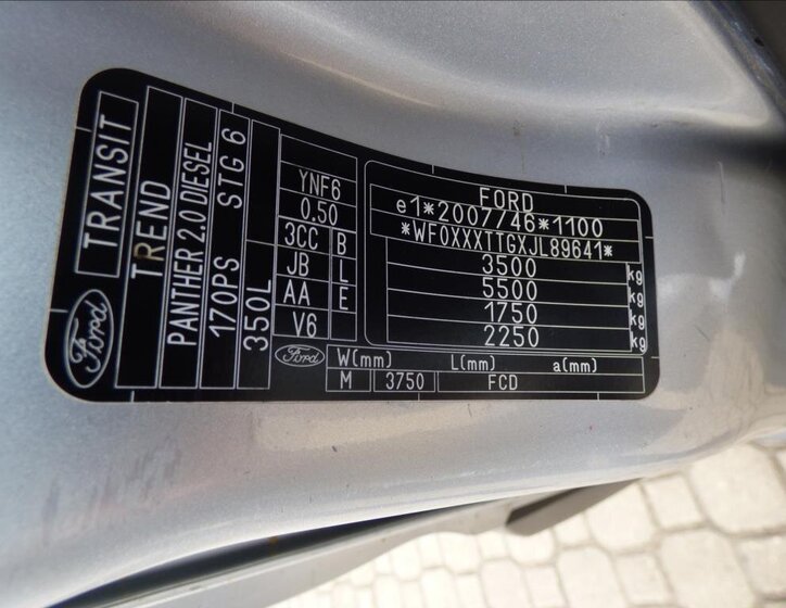 Ford Transit Ostatní 2,0 l 125 kw