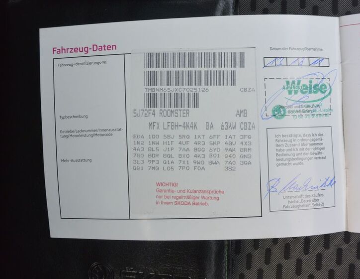 Škoda Roomster 32