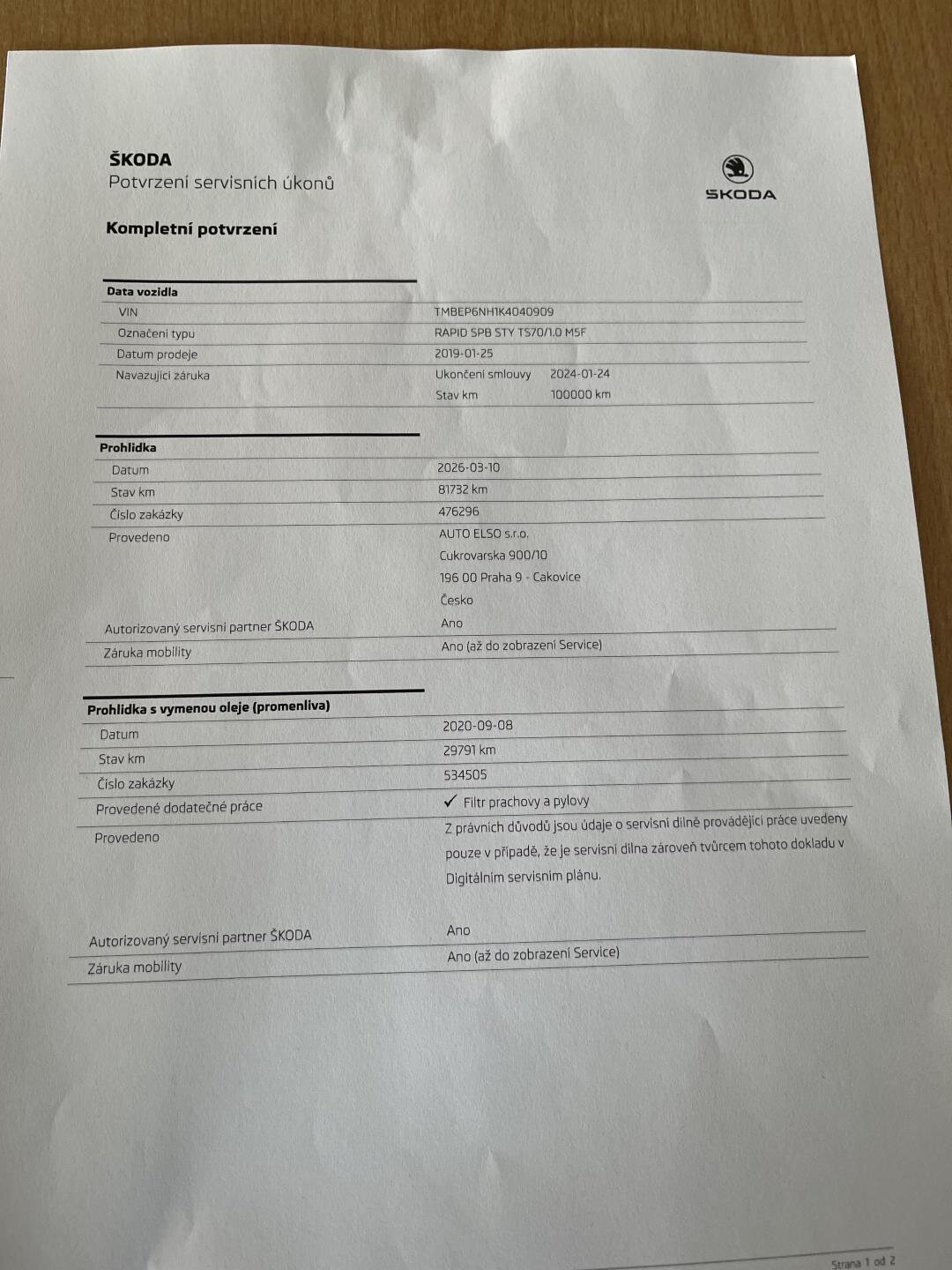 Škoda Rapid Hatchback 999,0 70 kw