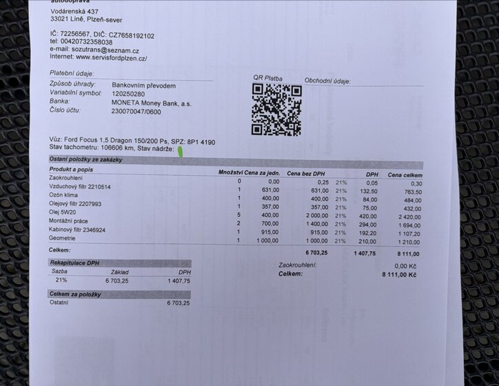 Ford Focus Kombi 1,5 l 110 kw