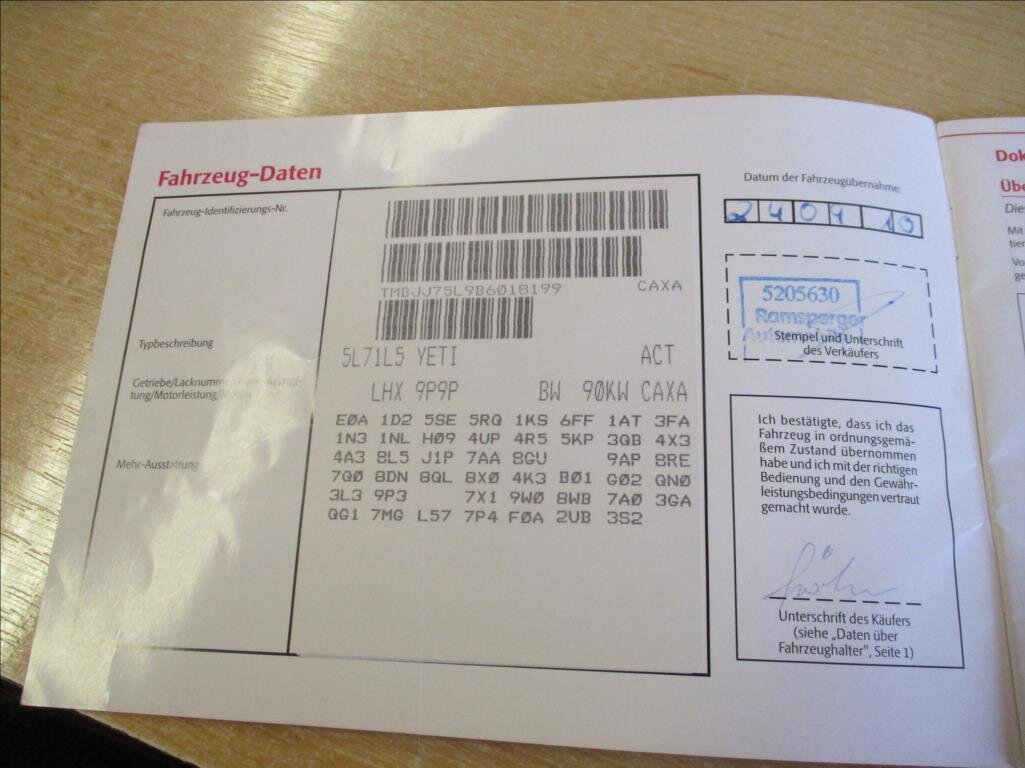 Škoda Yeti Kombi 1,4 l 90 kw