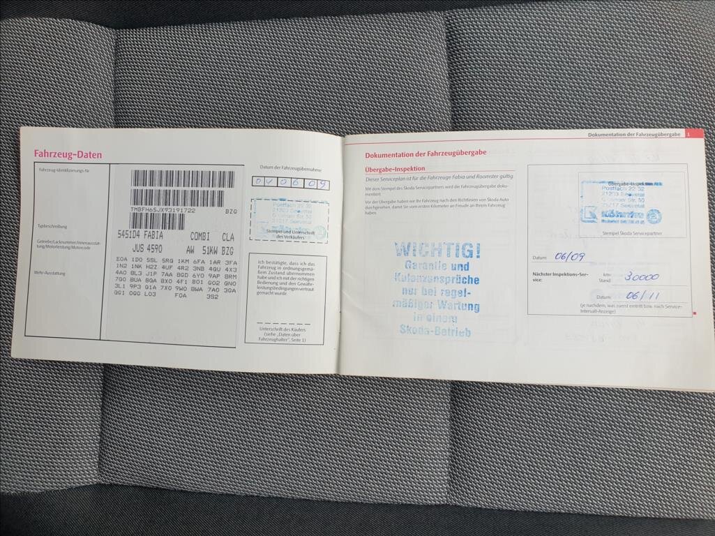 Škoda Fabia Kombi 1,2 l 51 kw