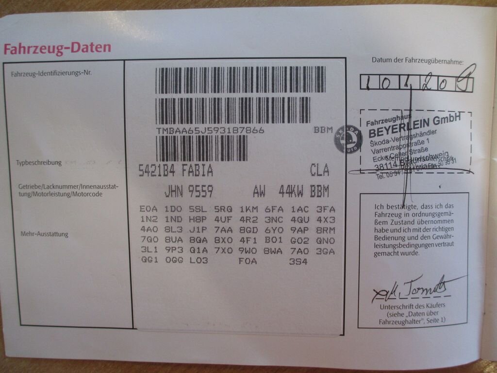 Škoda Fabia Hatchback 1,2 l 44 kw