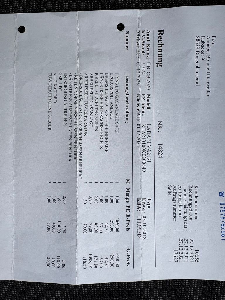 Lada Niva SUV 1,7 l 61 kw