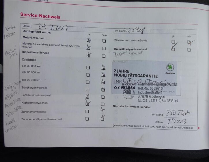 Škoda Octavia Kombi 2,0 l 103 kw