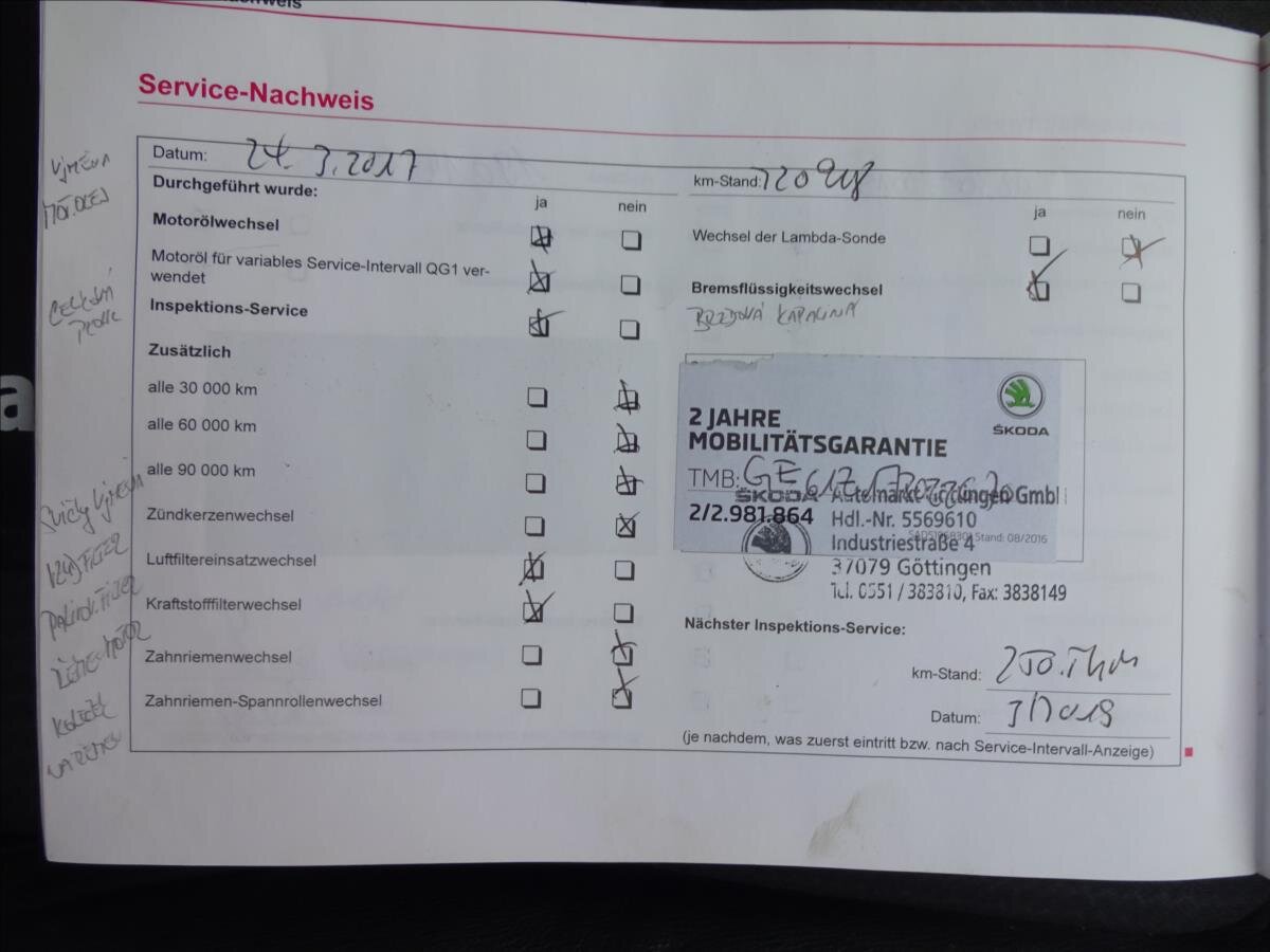 Škoda Octavia Kombi 2,0 l 103 kw