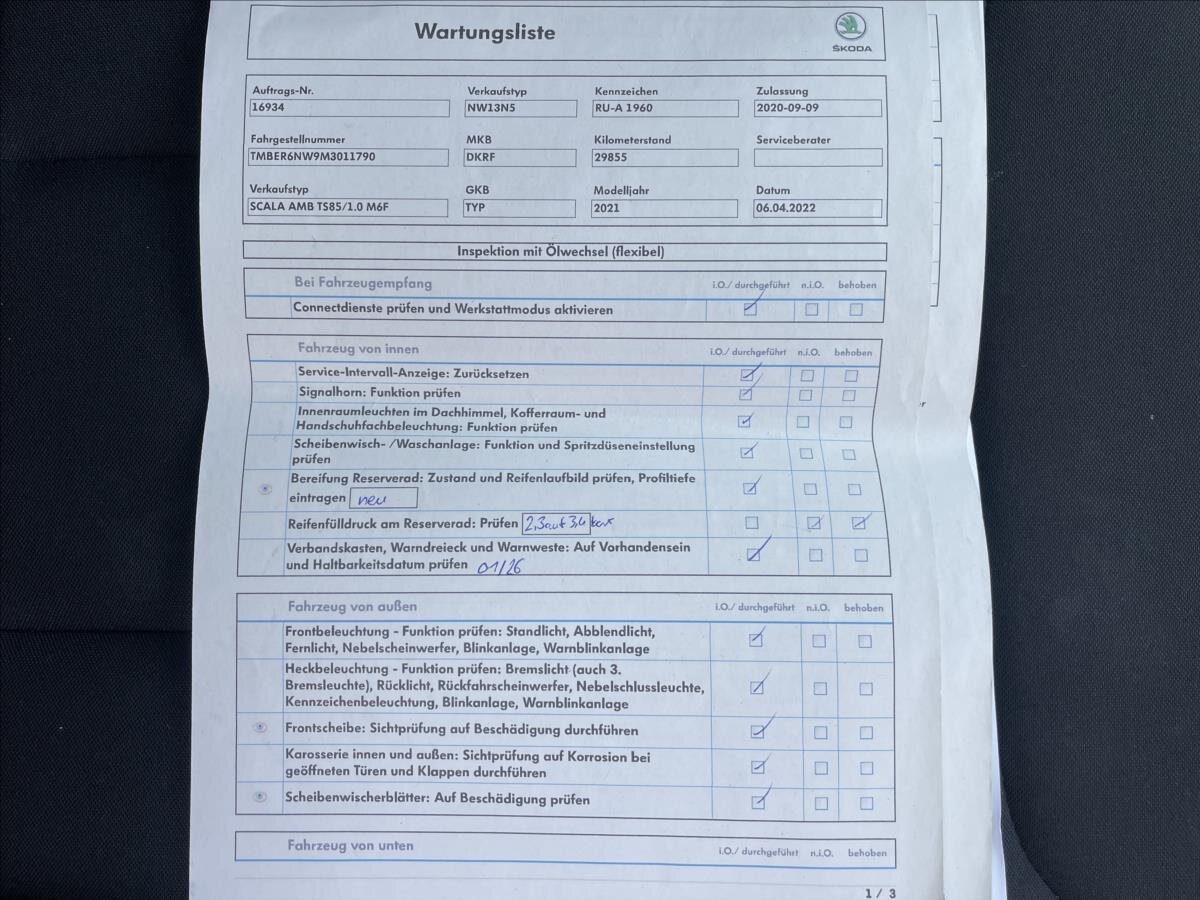 Škoda Scala Hatchback 999,0 85 kw