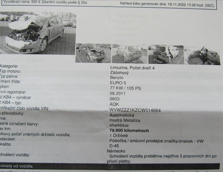 Volkswagen Golf Plus Hatchback 1,2 l 77 kw