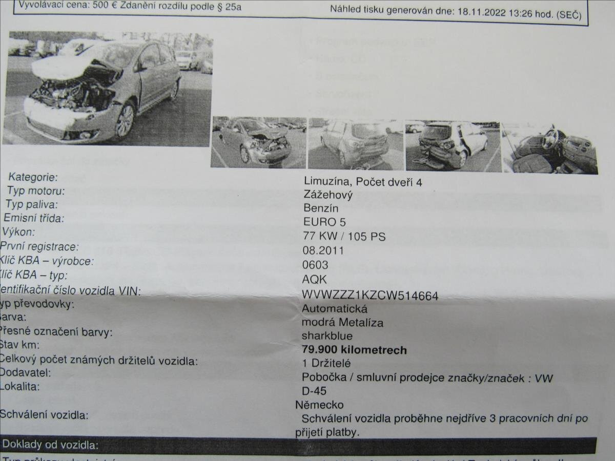 Volkswagen Golf Plus Hatchback 1,2 l 77 kw