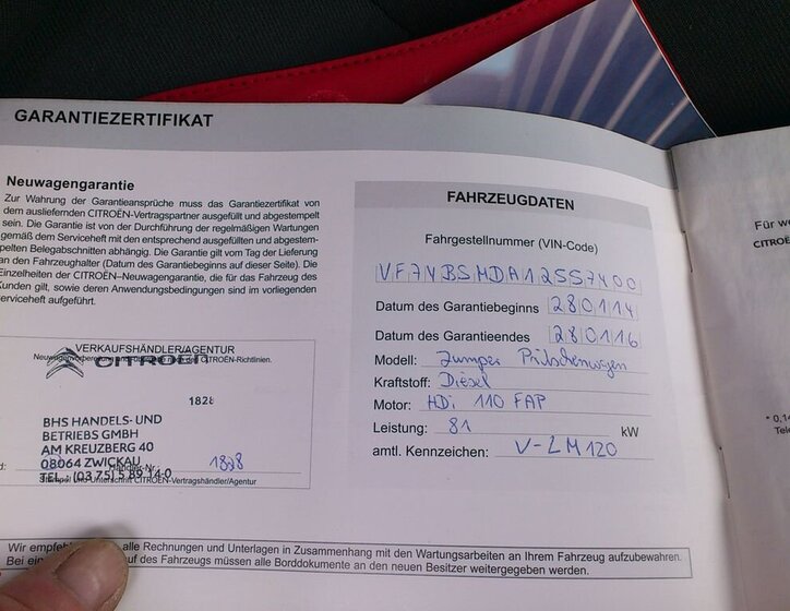 Citroën Jumper Valník 2,2 l 81 kw