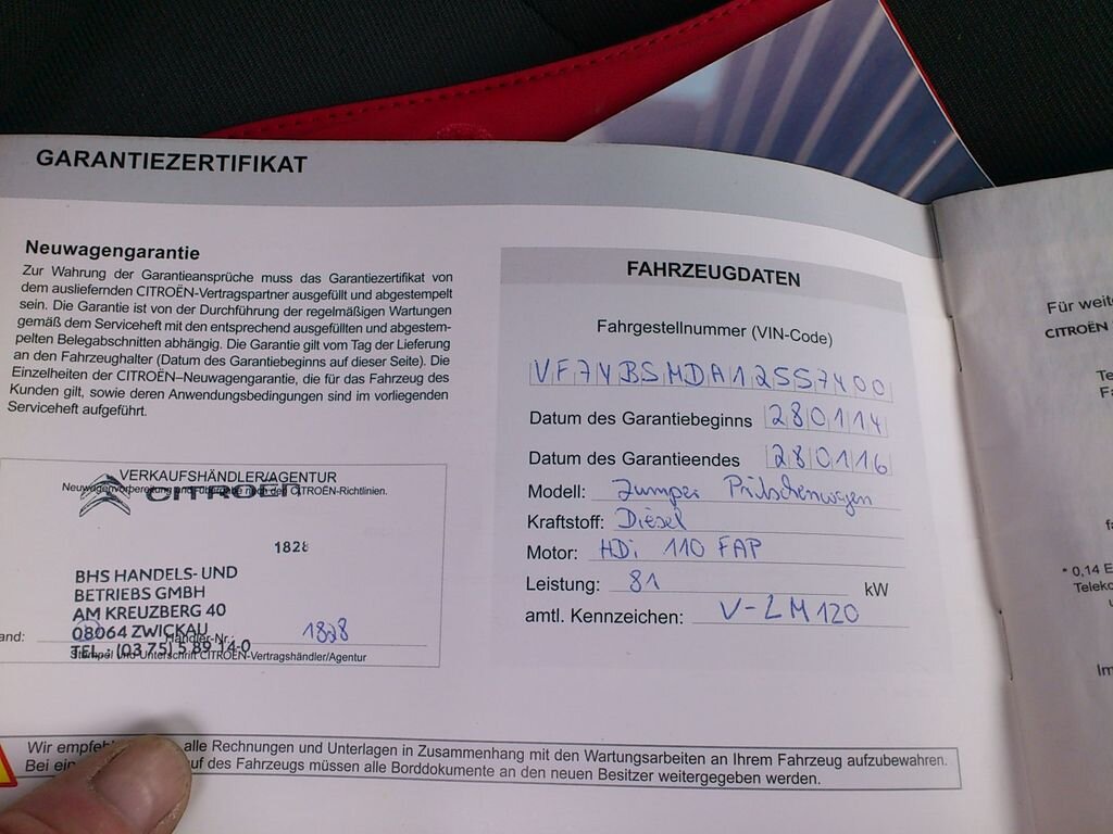 Citroën Jumper Valník 2,2 l 81 kw