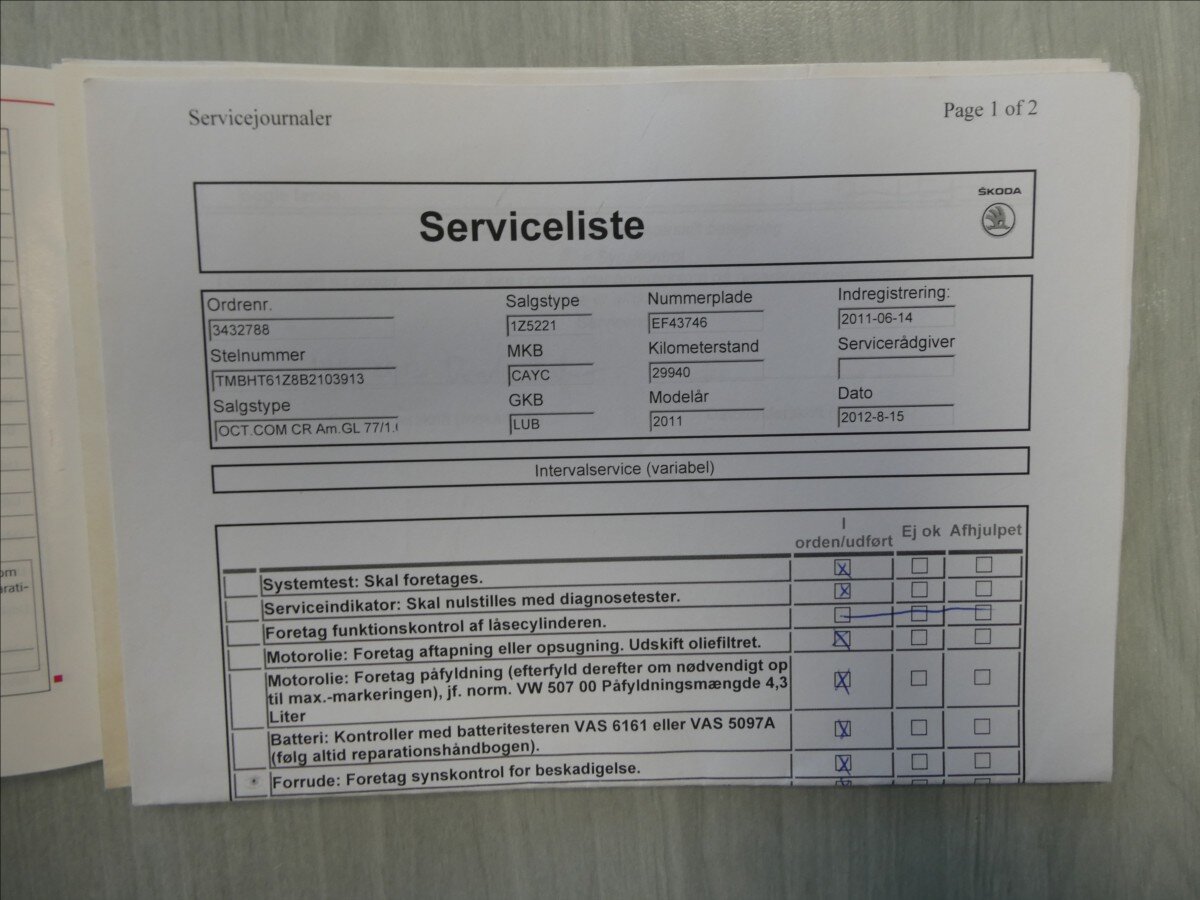 Škoda Octavia Kombi 1,6 l 77 kw