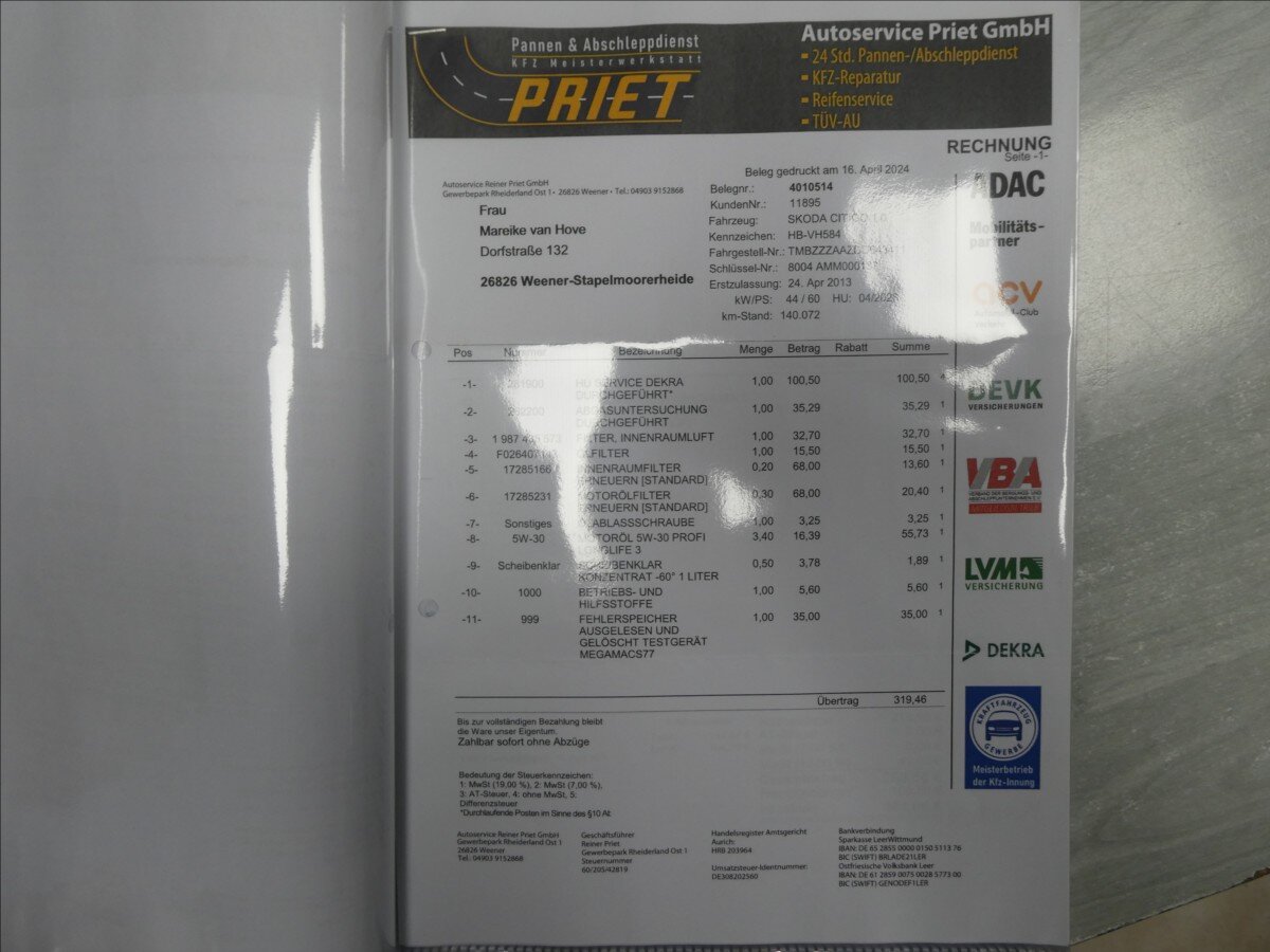 Škoda Citigo Hatchback 999,0 44 kw