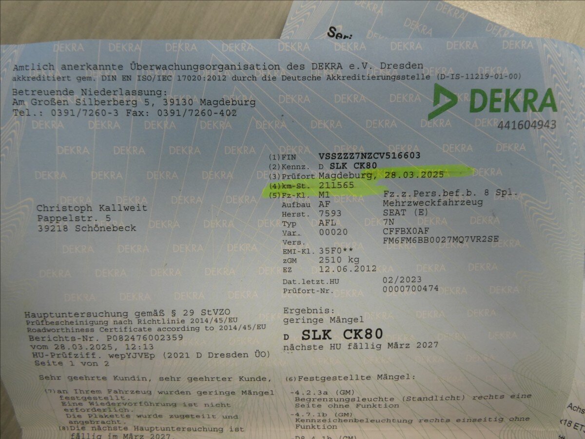 Seat Alhambra MPV 2,0 l 103 kw