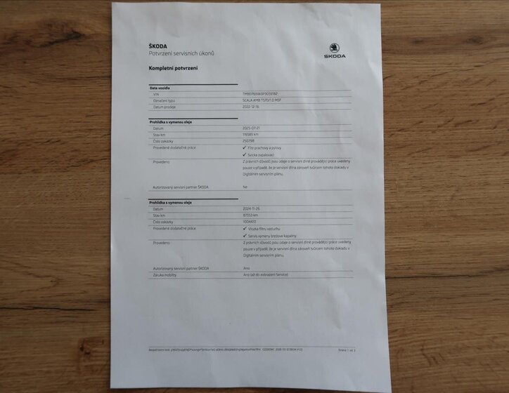 Škoda Scala Hatchback 999,0 70 kw